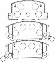 Комплект тормозных колодок AISIN A2N044